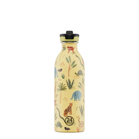 24Bottles Kids Urban kulacs szívószállal - Jungle Friends - 500 ml