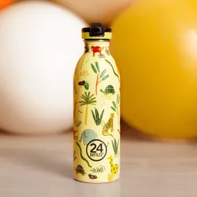   24Bottles Kids Urban kulacs szívószállal - Jungle Friends - 500 ml