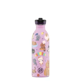   24Bottles Kids Urban kulacs szívószállal - Meow Friends - 500 ml