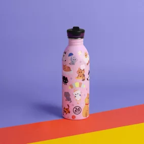   24Bottles Kids Urban kulacs szívószállal - Meow Friends - 500 ml