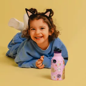   24Bottles Kids Clima termosz szívószállal - Meow Friends - 330 ml