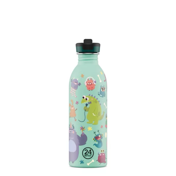 24Bottles Kids Urban kulacs szívószállal - Spooky Friends - 500 ml