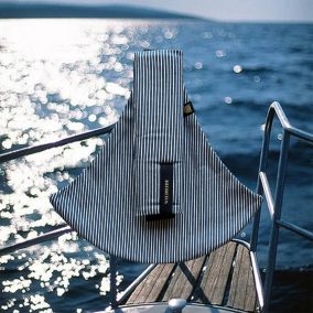 Wildride csípőhordozó - Indigo stripe