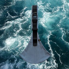 Wildride csípőhordozó - Indigo stripe