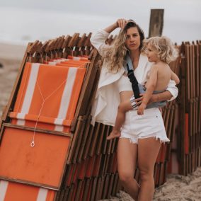 Wildride csípőhordozó - Indigo stripe