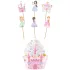 Pretty Princess cupcake dekor szett - 6 szett