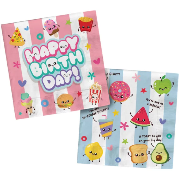 Kawaii Party szalvéta - 33 x 33 cm - 20 db