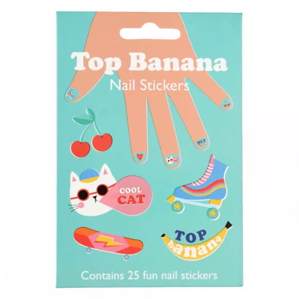 Top Banana körömmatrica készlet - Rex London