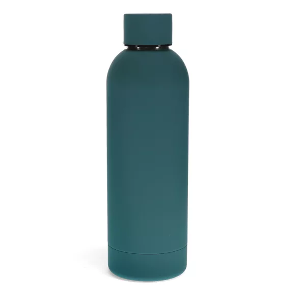 Rex London Hőtartó kulacs gumi bevonattal 500ml - Petrol blue