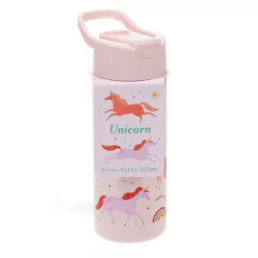   Rex London Fém kulacs nyomógombos tetővel 500ml - Unikornis