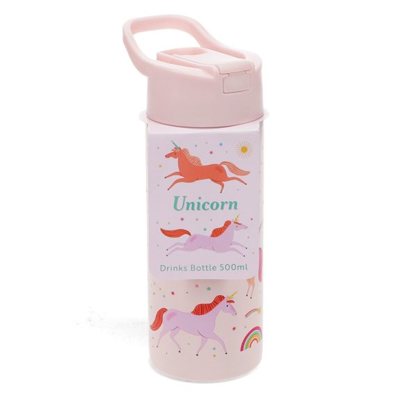 Rex London Fém kulacs nyomógombos tetővel 500ml - Unikornis