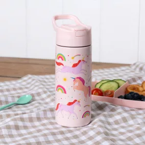   Rex London Fém kulacs nyomógombos tetővel 500ml - Unikornis