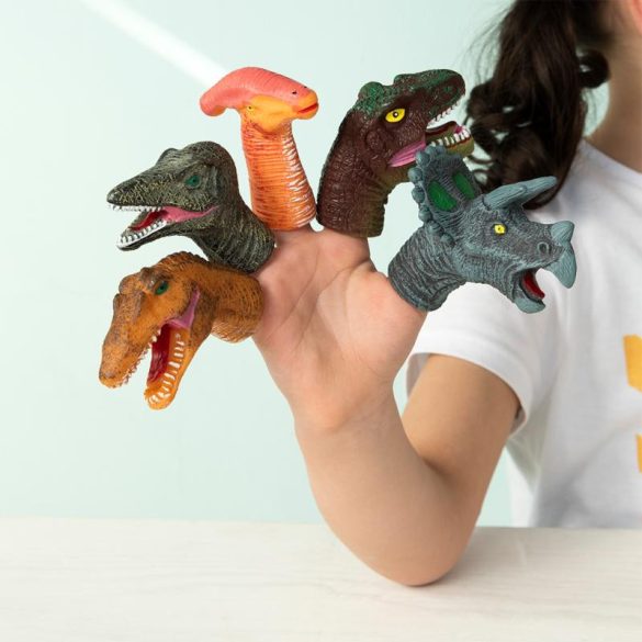 Rex London Állatos Ujjbábok - Dinoszauruszok - 5 darabos szett
