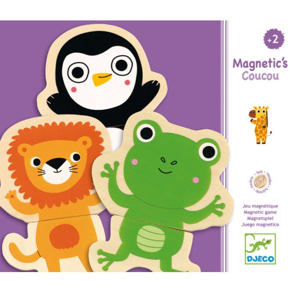 Djeco Mágneses képkirakó - Dzsungel állatok