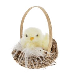 Rex London Puha húsvéti dekoráció - Csibe kosárban