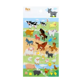 Rex London 3D pufi matricák - Farm állatok