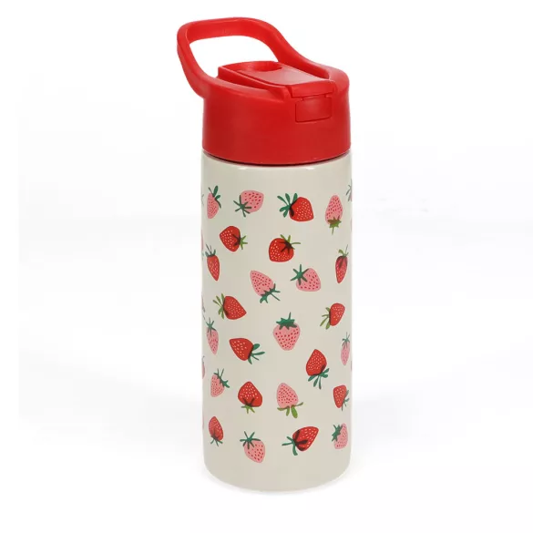 Rex London Fém kulacs nyomógombos tetővel 500ml - Eper