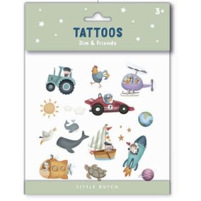 Little Dutch tetováló matricák - Jim és barátai