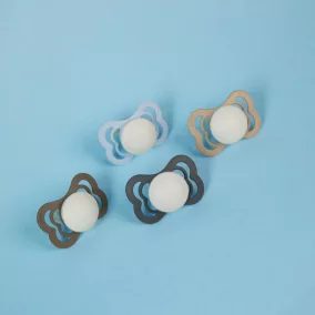   BIBS Supreme cumi - esti pasztellkék - szilikon (tasakos) - 0-6 hó