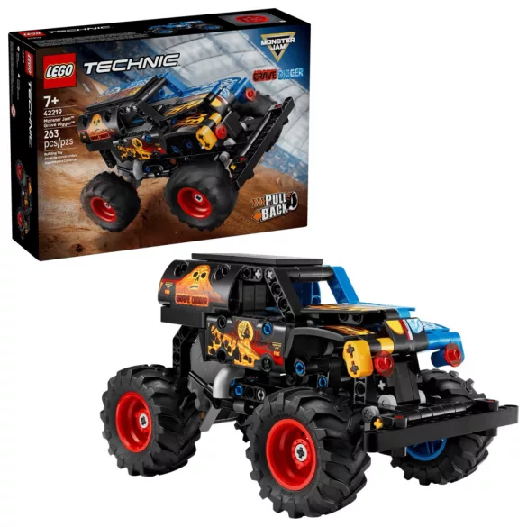 LEGO Technic 42219 Monster Jam™ Grave Digger™ tűz és jég