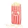Popcornos papírtasak szett - 8 db-os (30 x 13 x 8 cm)