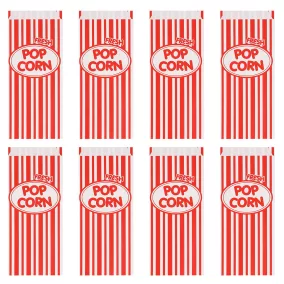 Popcornos papírtasak szett - 8 db-os (30 x 13 x 8 cm)