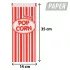 Popcornos papírtasak szett - 8 db-os (30 x 13 x 8 cm)