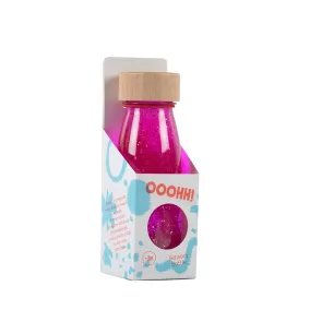 Petit Boum szenzoros játék - Lebegő palack - Pink