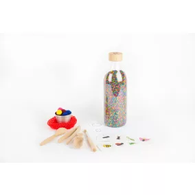   Petit Boum szenzoros játék - Touch Bottle Rice Wow! - Érintéspalack