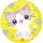 Kawaii cica fólia lufi - 45 cm