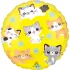 Kawaii cica fólia lufi - 45 cm