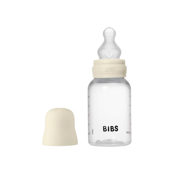 BIBS cumisüvegszett Krémfehér 150 ml - szilikon cumifejjel