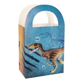T-rex party táskák 4 db (15,5 × 13 × 8 cm)