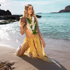 Natúr raffia hawaii szoknya (80 cm)