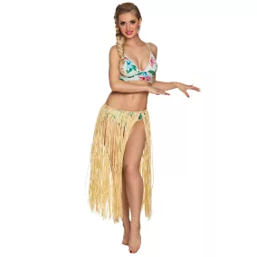 Natúr raffia hawaii szoknya (80 cm)