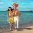 Hawaii szalmakalap virágdísszel