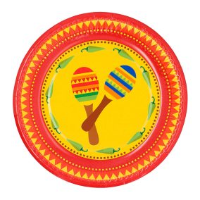 Papírtányér szett - Mexikó - 10 db