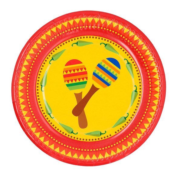 Papírtányér szett - Mexikó - 10 db