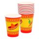 Papírpohár szett - Mexikó - 10 db (2,5 dl)