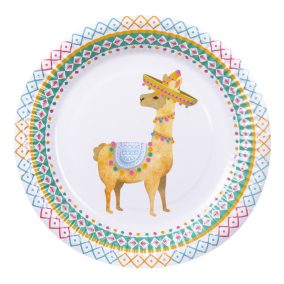 Papírtányér szett - Láma - 6 db (23 cm)