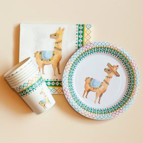 Papírpohár szett - Láma - 6 db (2,5 dl)