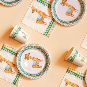 Papírpohár szett - Láma - 6 db (2,5 dl)