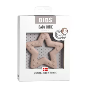 Bibs rágóka - csillag púderrózsaszín