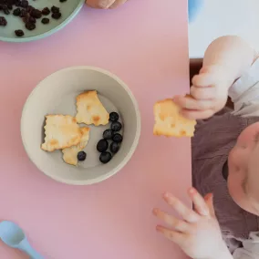 BIBS tányér szett - púderrózsaszín