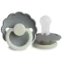 Frigg Daisy Night Szilikon cumi - 2 db-os szett - 0-6 hó - French grey/Portobello