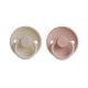 Frigg Rope Szilikon cumi - 2 db-os szett - 6-18 hó - Blush/Cream