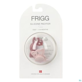   Frigg Anatómiai Szilikon cumi Butterfly - 2 db-os szett - 0-6 hó - Cedar/Baby Pink