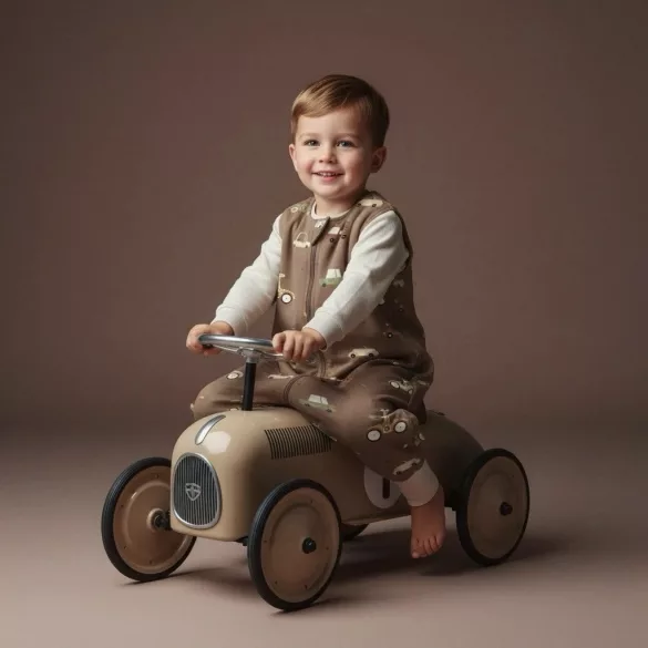 Babysteps pamut tipegő hálózsák - Retro autók - S - TOG1