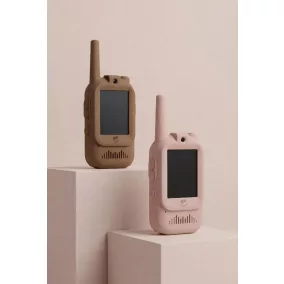 KidLupe videós Walkie Talkie - Rózsaszín & Barna