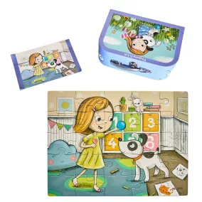 Pitypang és Lili - bőröndös puzzle